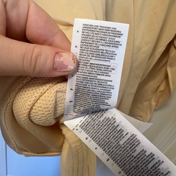 Adidas Terrex Zip Up Sweater Cream/Tan Plus Size 4X NWT Workout Lightweight - Picture 11 of 12